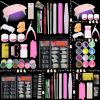 1 Acrylic Nail Kit With Everything: Starter Nail Kit Set Professional Acrylic With Everything For Beginners Acrylic Nail Set Full Acrylic Nail Supplies