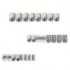 24 Pieces of Gray Leopard Print Spliced Wearable Nail for Autumn and Winter, High-end Nail Art, Fake Nail, Short Square Wearable Nail Piece