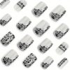 24 Pieces of Gray Leopard Print Spliced Wearable Nail for Autumn and Winter, High-end Nail Art, Fake Nail, Short Square Wearable Nail Piece
