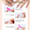 French Nude Color White Wearing Nail, Short Square Irregular Flowing White Edge, Women's Wearable Nail Art, 24 Pieces of Nail Plates